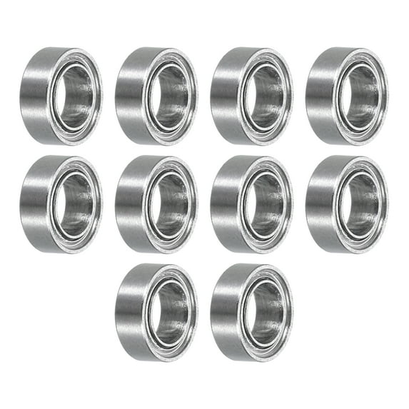 10 Pack MR74ZZ Miniature Deep Groove Ball Bearings 4x7x2.5mm Double Shielded Bearings, P5 (ABEC 5)