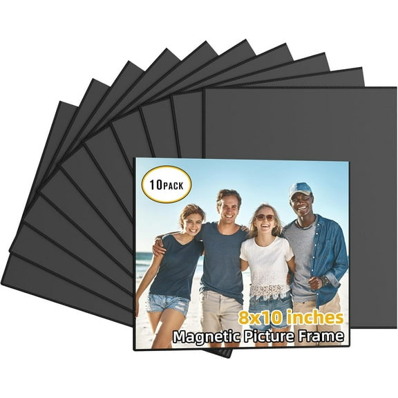 10 Pack Magnetic Picture Frames, 8x10 Inch Magnetic Photo Frames for Refrigerator, Refrigerator Magnets Pictures Frames for Locker Wall Cabinet