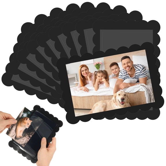 10 Pack Magnetic Picture Frames for Refrigerator, Holds 6x4 Inch Photos Fridge Magnets for Home, School, Office, Kitchen & Locker Decor