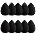 thumbnail image 1 of 10 Pack Makeup Sponge Set, Beauty Foundation Sponges Blending Latex-Free Washable Cosmetic Blender Applicator Puff, Flawless For Powder Liquid Cream, Black, 1 of 6