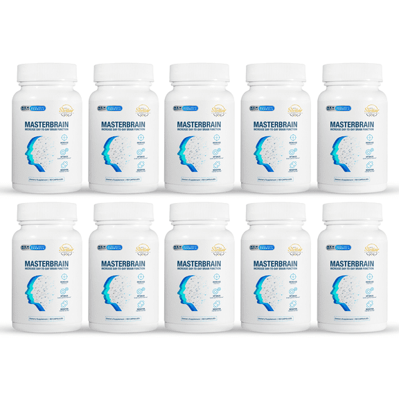 10 Pack Masterbrain, increase day to day brain function-60 Capsules x10