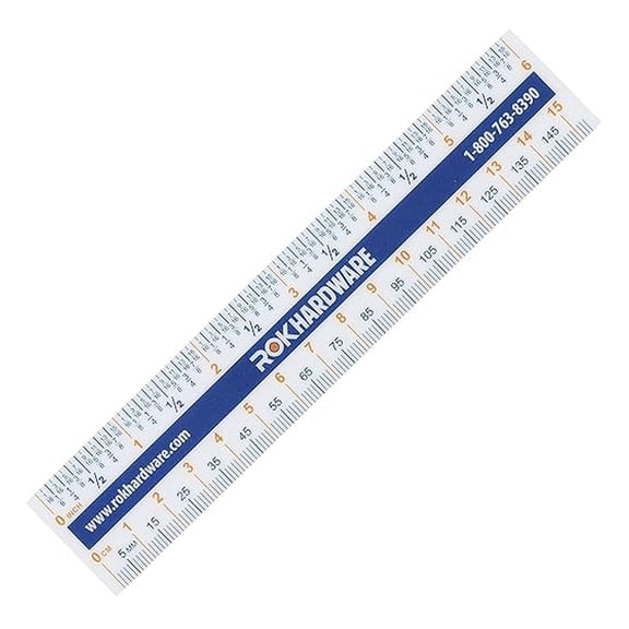 10 Pack Measuring Plastic Flexi 6" Easy Read 15 cm English Metric 150 mm Ruler Converter, RULER