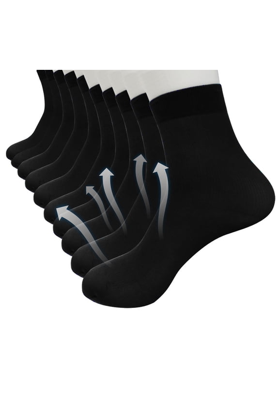 10-Pack Men's athletic crew socks performance sports socks with arch support non slip socks moisture wicking