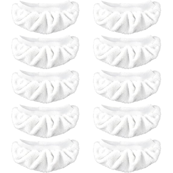 10 Pack Microfiber Cloths for Handheld Steam Cleaners Compatible with Bissell Wagner & Most Steam Mops Reusable Washable Steam Cloth Accessories High Absorbency Pads