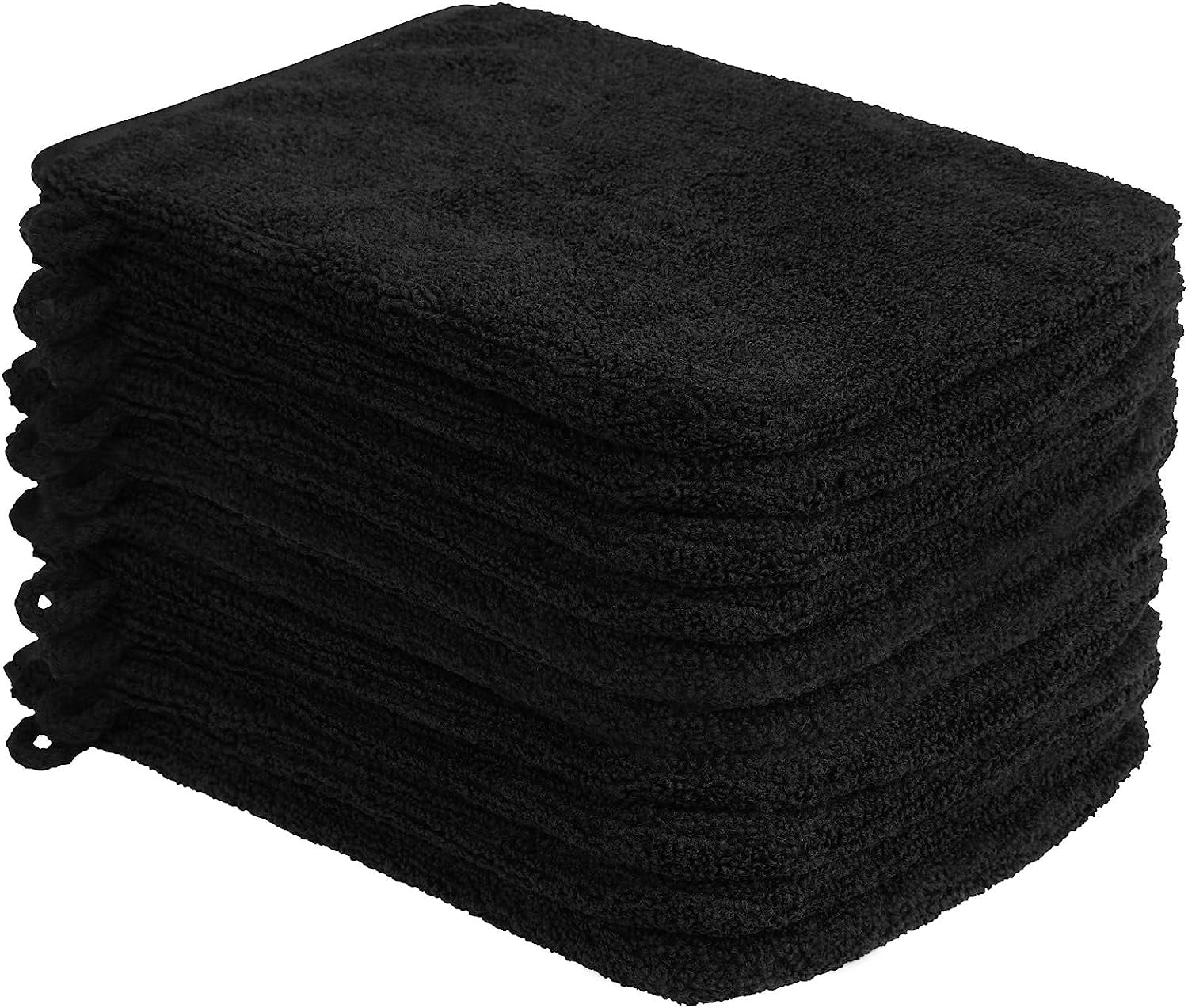 10 Pack Microfibre Body Wash Mitts, Soft Face Cleansing Mitts, Bath SPA Terry Cloth, Reusable