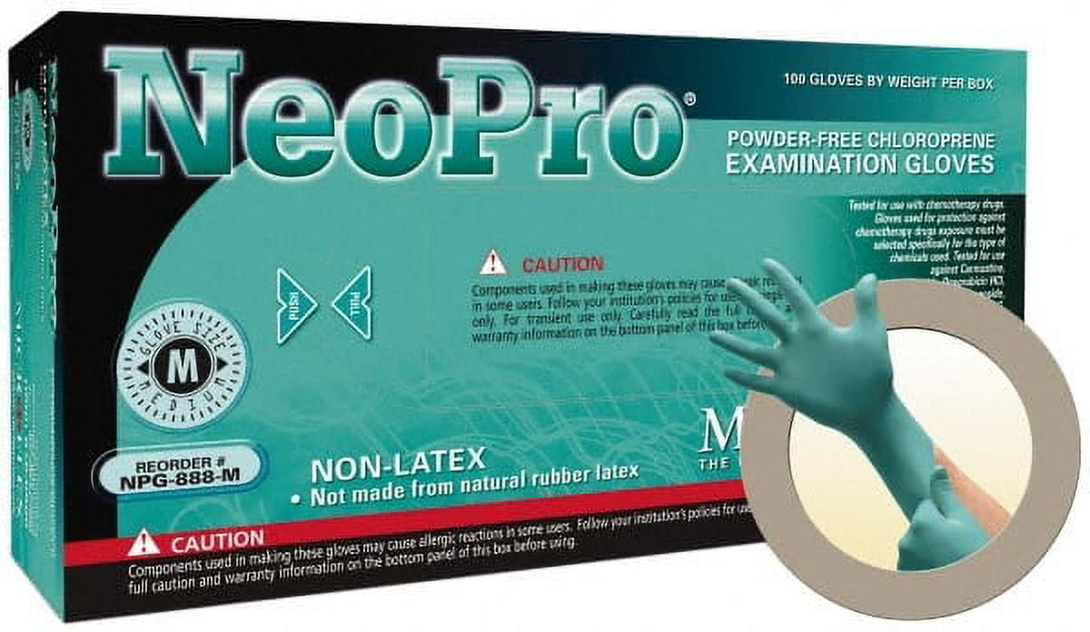 10 Pack Microflex NPG-888-XL Disposable Gloves, Size X-Large, Neoprene