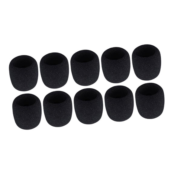 10 Pack Microphone Covers Thick Sponge Foam Filter Wind Sleeve for Conference Singing Performances