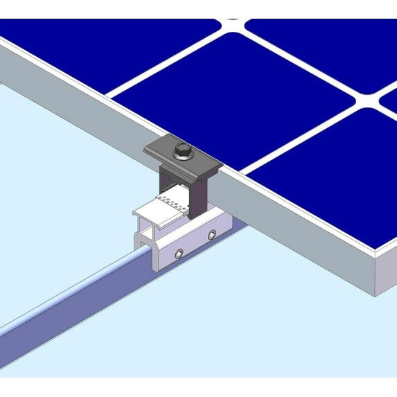 10 Pack Mid Clamp MageClamp Mounting Kits for Standing Seam Metal Roof Solar Panel Module Racking Installation