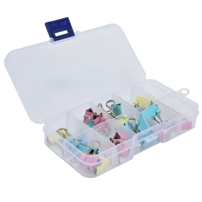 10 Pack Mini Clear Storage Containers with 10 Grid Dividers Craft Tackle  Boxes Organizer for Beads, Buttons, DIY Jewelry 