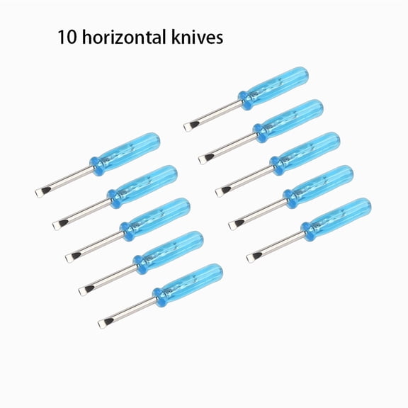10-Pack Mini Phillips Screwdriver Set 2mm Cross/Horizontal Head Precision Repair Tools for Toys And Electronics Hand Exercise
