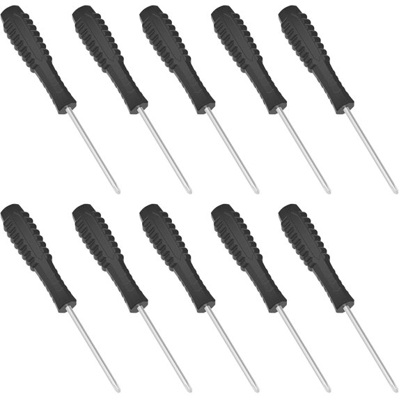 10-Pack Mini Phillips Screwdriver-3mm-(Length 100mm)Black, Precision Cross Head Screwdrivers with Non-Slip Black Handle,Non-Magnetic Repair Tool for Electronics, Glasses & Small Appliances