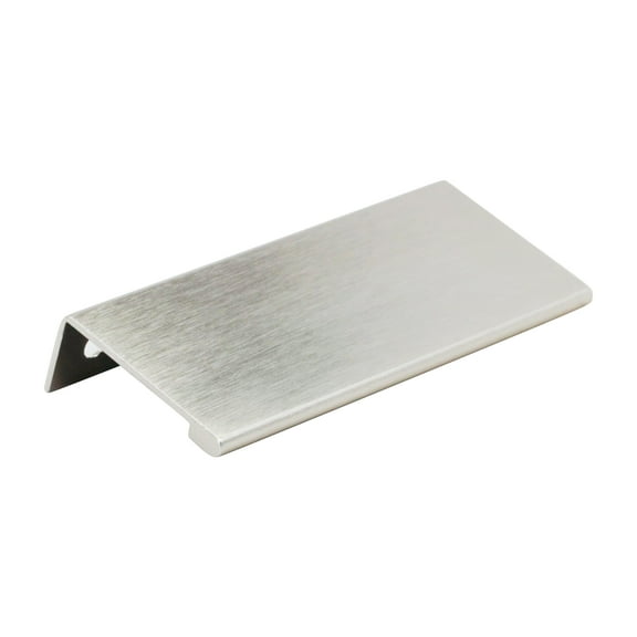 10 Pack Modern Style Edge Pull 3-5/32" (80mm) Inch Center to Center, Overall Length 3-15/16" Stainless Steel Cabinet Hardware Pull / Handle