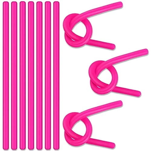 10 Pack Monkey Noodles - Stretchy Sensory Toys for Kids and Toddlers - Autism Sensory Products - Stretchy String - Party Favors for Kids - Treasure Box Toys for Classroom - Easter Toys - Pink Toy