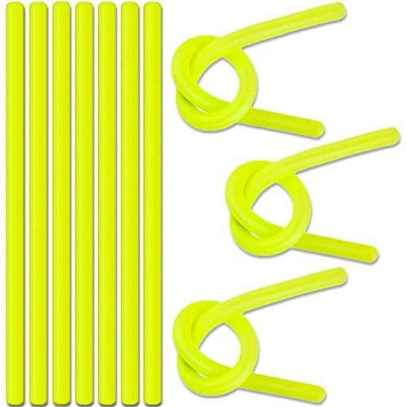 10 Pack Monkey Noodles - Stretchy Sensory Toys for Kids and Toddlers - Autism Sensory Products - Stretchy String - Party Favors for Kids - Treasure Box Toys for Classroom - Easter Toys - Yellow