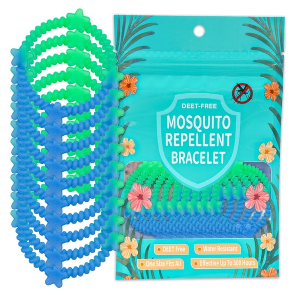 10 Pack Mosquito Repellent Bracelets, Light-Up Plant Essential Oil Insect Repellent Bands For Kids & S, Outdoor Camping Travel Anti-Bug Wristbands
