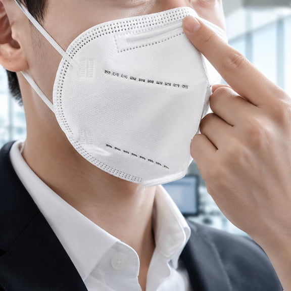 10 Pack N95 Disposable Face Masks 5 Layer Filtration Adjustable Nose Clip for Adult Use Protective Respirator Mask
