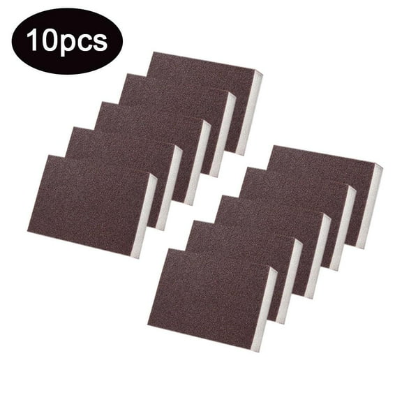 10 Pack Nano Carborundum Sponge, Emery Sponge Brush Eraser Scrub, Kitchen Magic Cleaning Sponge for Removing Rust Cleaning Pots and Pans