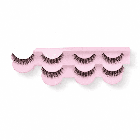 10 Pack Natural Wispy 10mm 3D Mink False Eyelashes Short Fluffy Lashes