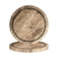 thumbnail image 1 of 10-Pack Natural Wood Grain Camping Themed 9-Inch Plates, Large Style Dinnerware, Main Tableware, Lumberjack Gathering Supplies, Wood for Events and Special, 1 of 6