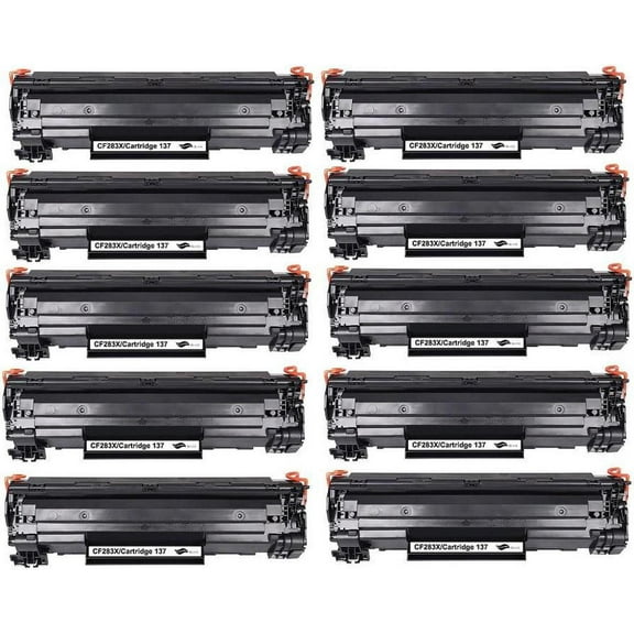 10 Pack New High-Yield Black Toner Cartridge For HP 83X CF283X Compatible with HP LaserJet Pro M201n M201dw M225dn M225dw M225rdn