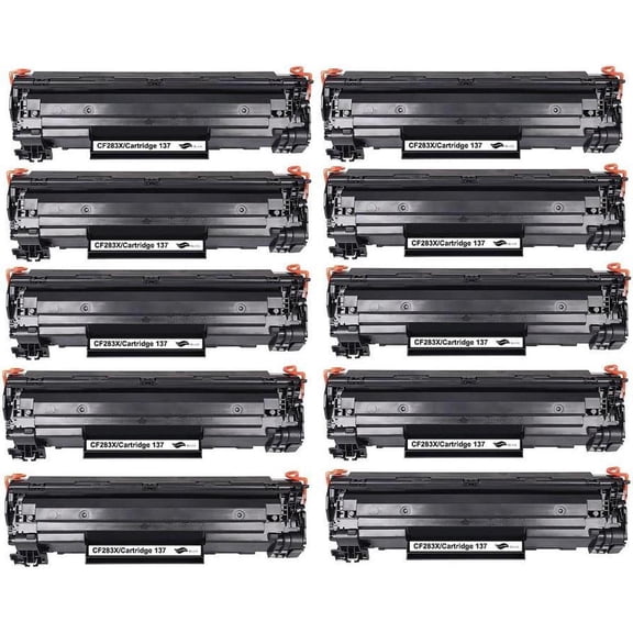 10 Pack New High-Yield Black Toner Cartridge For 83X CF283X Compatible with  LaserJet Pro M201n M201dw M225dn M225dw M225rdn