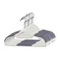 thumbnail image 1 of 10-Pack Non-Slip 360° Swivel Hook Clothes Hangers | Space-Saving Plastic Durable Hangers with Windproof Hooks (Gray/Blue 1.54lb)​, 1 of 9