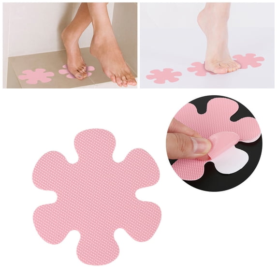 10 Pack Non Slip Bathtub Shower Stickers Adhesive Safety Decals For Tubs Bathroom Floor Anti Skid Strips Clear Waterproof Grip