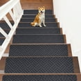 thumbnail image 1 of 10-Pack Non-Slip Carpet Stair Treads | Large 21.6"x7.4" Rug Runner with Reusable Adhesive | Slip-Resistant for Kids, Elders & Pets | Easy to Clean Polyester, 1 of 8
