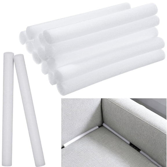 10 Pack Non-Slip Foam Sofa Tuck Grips, Couch Cover Gap Filler Foam Rods, Stretch Sofa Slipcovers & Stop Seat Cushions Sliding for Sofas, Armchairs & Furniture Protectors