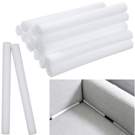 10 Pack Non-Slip Foam Sofa Tuck Grips, Couch Cover Gap Filler Foam Rods, Stretch Sofa Slipcovers & Stop Seat Cushions Sliding for Sofas, Armchairs & Furniture Protectors