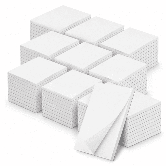 10 Pack Note Pads 4x6 Blank Memo Scratch Paper Server Notepad | 50 Sheets Each 80 Gsm Thick White Pad For Writing Quick Notes Gro
