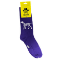 thumbnail image 1 of 10 Pack Novelty Crew Socks with Silhouette Dalmatian Dog Print, One Size Fits Most Women, Men, Funny, Cute Gift Idea for Dog Lovers, Comfortable, Stylish, Perfect for Daily Wear, Bulk, Purple, 1 of 1