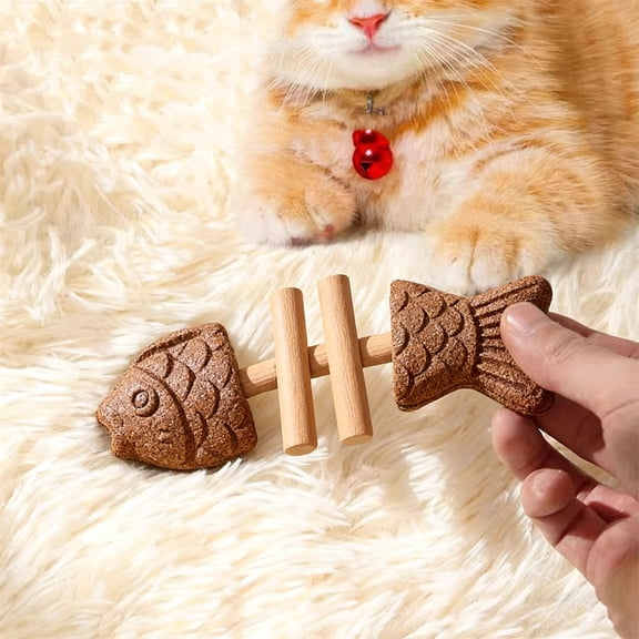 10 Pack Of Fix Your ’s Health Natural Fishbone Catnip Silvervine Chew Toy Multi- Choices Keep Cats Interested Ingredients