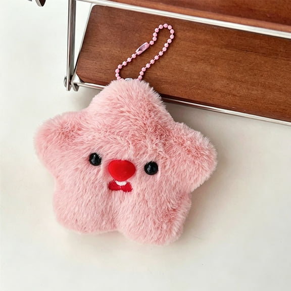10 Pack Of Star Beaver Doll Pendant Keychain Decorative Pendant