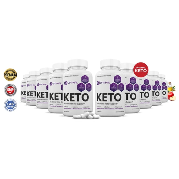 (10 Pack) Optimal Keto ACV Pills 1275mg Alternative to Gummies Dietary Supplement 600 Capsules
