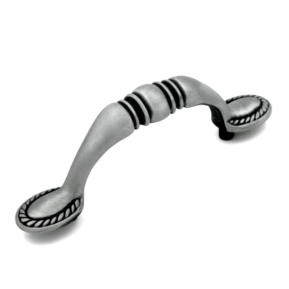 10 Pack P4231-AP Antique Pewter 3"cc Handle Pulls Hickory Traditional Braid