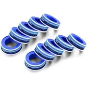10 Pack PTFE Thread Seal Tape for Plumbers, White 3/4 Inch x 260 Inch