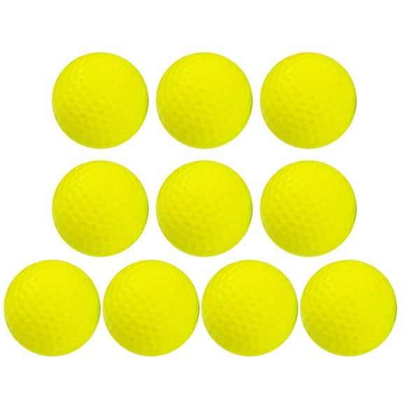 10 Pack PU Foams Golf Practice Realistic Feel Flight Training for Indoor Outdoor Backyard, Golf Colored