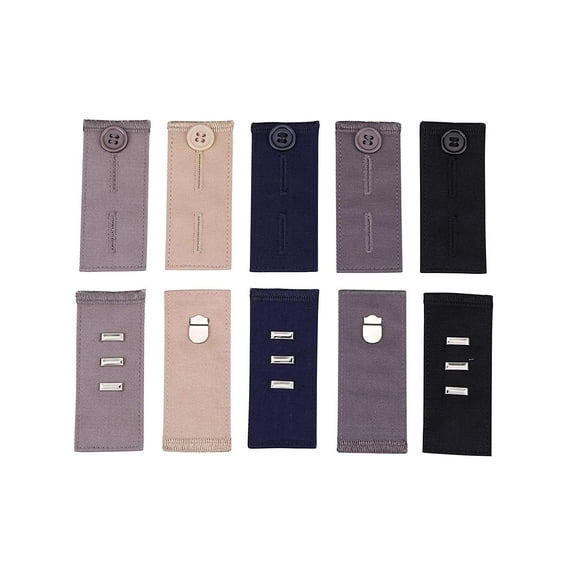 10 Pack Pants Waist Extender, Hook Button Extenders for Pants, Jeans, Dress