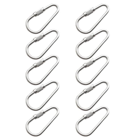 10-Pack Parrot Toy Hook Stainless Steel Parts for Most Bird Hanging Toys