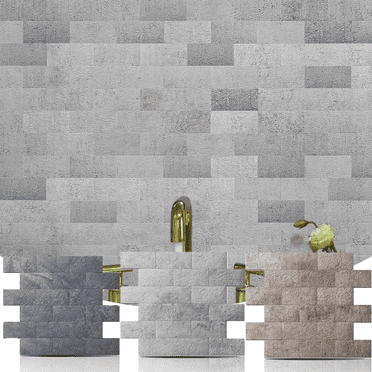 10-Pack Peel and Stick Backsplash Wall Tile for Kitchen Bathroom Fireplace in Natural White