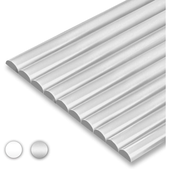 10-Pack Peel and Stick Trim for Backsplash Tile Edge, 12" Tile Edge Trim Self-Adhesive Liner for Corner Decor in Gray