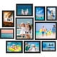10 Pack Picture Frames Collage Wall Decor, Gallery Wall Frame Set for Tabletop or Wall Mounting Display, Multi Size with Two 8x10, Four 5x7, and Four 4x6 Photo Frames, Black