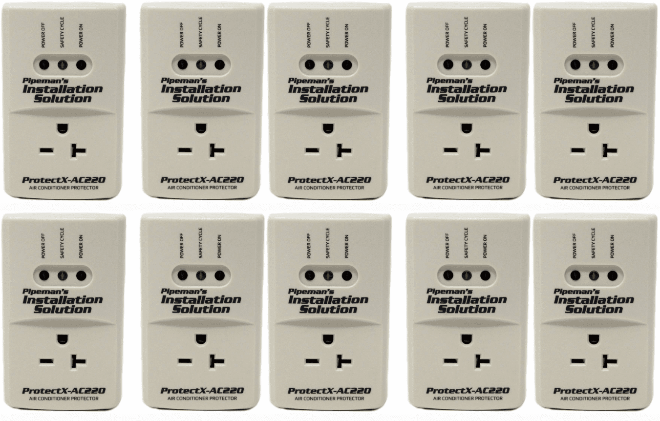 10 Pack Pipeman's Installation Solution AC 220v Surge Brownout Voltage Protector 3600 Watts