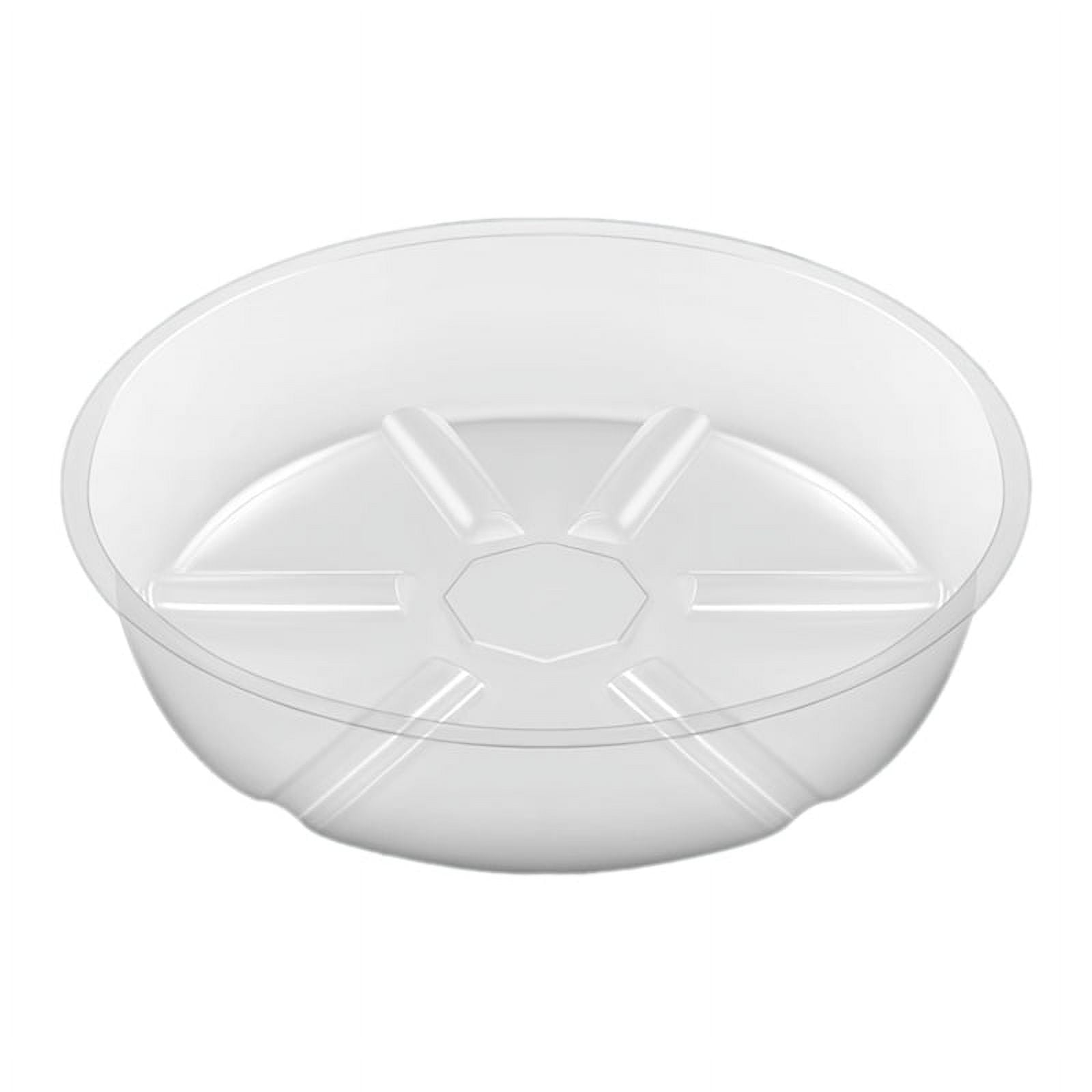 10 Pack Plant Saucers Drip Tray 6 Inch Clear Plastic Flower Pot Saucers