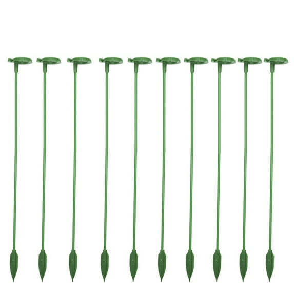 10 Pack Plant Support Stakes Upgrade Plant Support Garden Stakes Single Plant Stem Flower Support Rod With Support Ring Cage for Indoor Outdoor Plants Rose Orchid Flowers Stem | 10 Plant Stands