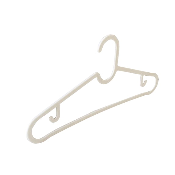 10 Pack Plastic Clothes Hangers, Heavy-Duty Hanging Hooks for Closet, Multifunctional Drying and Display Hangers, Space-Saving Storage for Home & Dorm Use