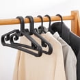 thumbnail image 1 of 10 Pack Plastic Clothes Hangers for Home Use, Multi-Functional for Drying and Displaying Clothes, Heavy Duty Garment Hangers for Wardrobe and Laundry Organization, 1 of 6