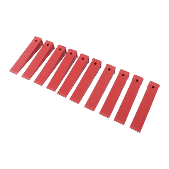 10-Pack Plastic Door Wedge Stops for Leveling Windows & Doors, Compact 6.9-Inch Reusable Floor Chocks 10 Pcs
