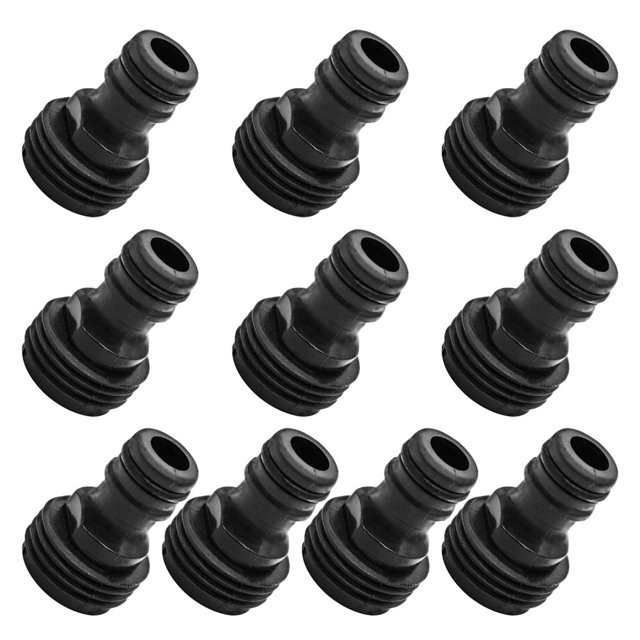 10 Pack Plastic Garden Hose Quick Connect Fittings Male Hose Quick